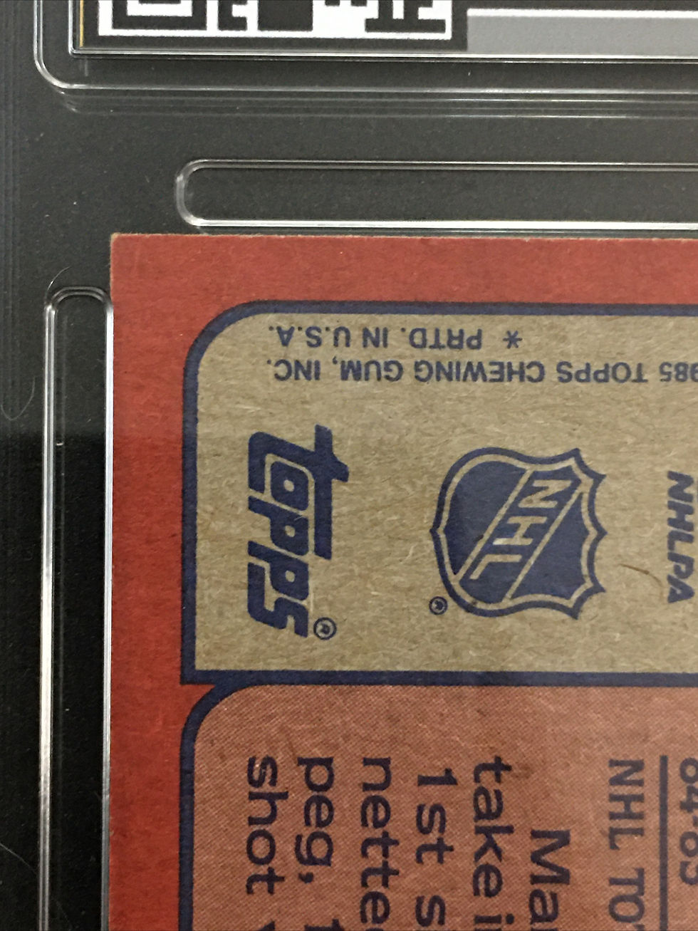 Thumbnail: 1985-86 Topps Mario Lemieux Rookie HGA Graded 7.5