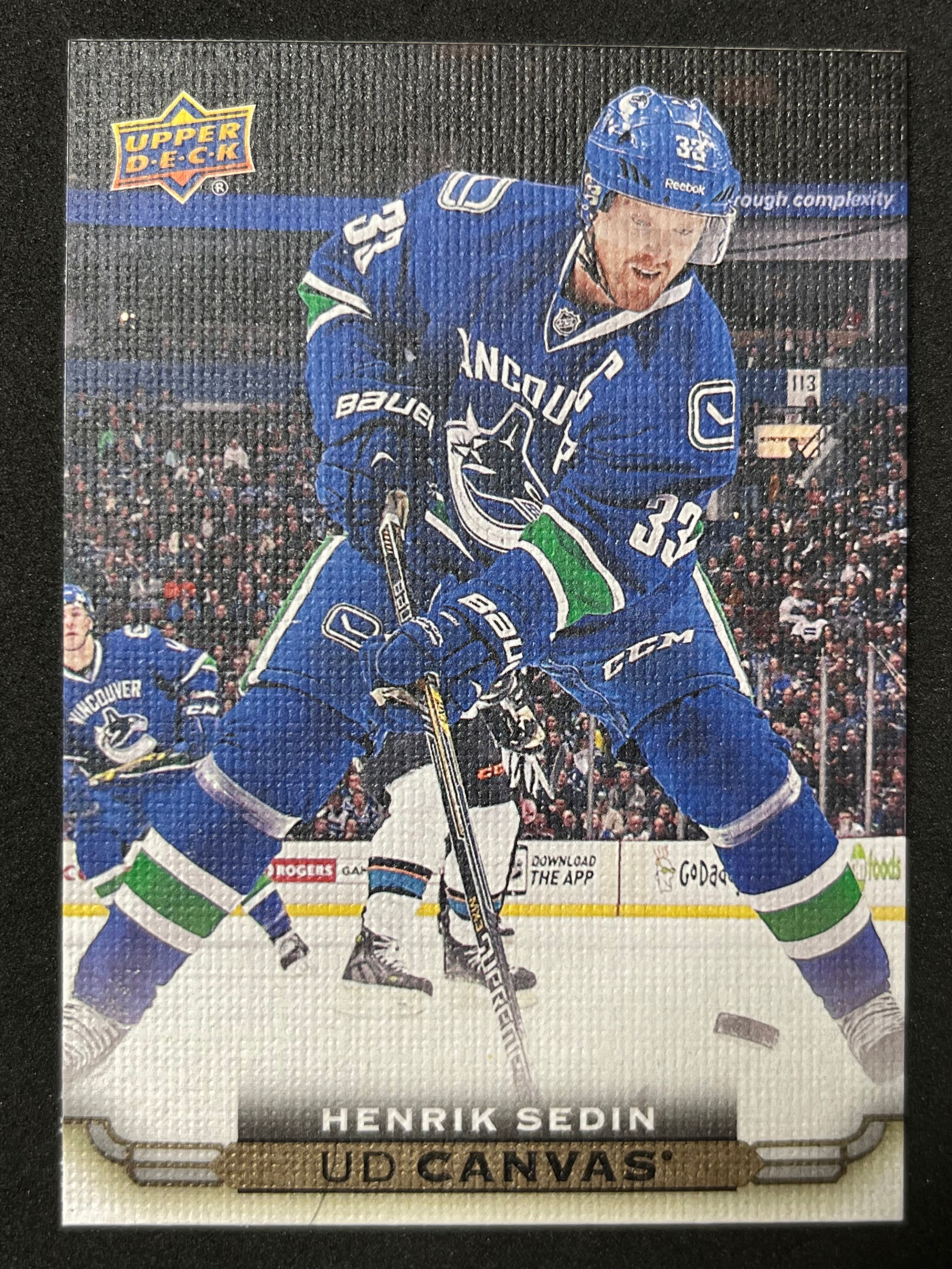 2014-15 Upper Deck Canvas Henrik Sedin 