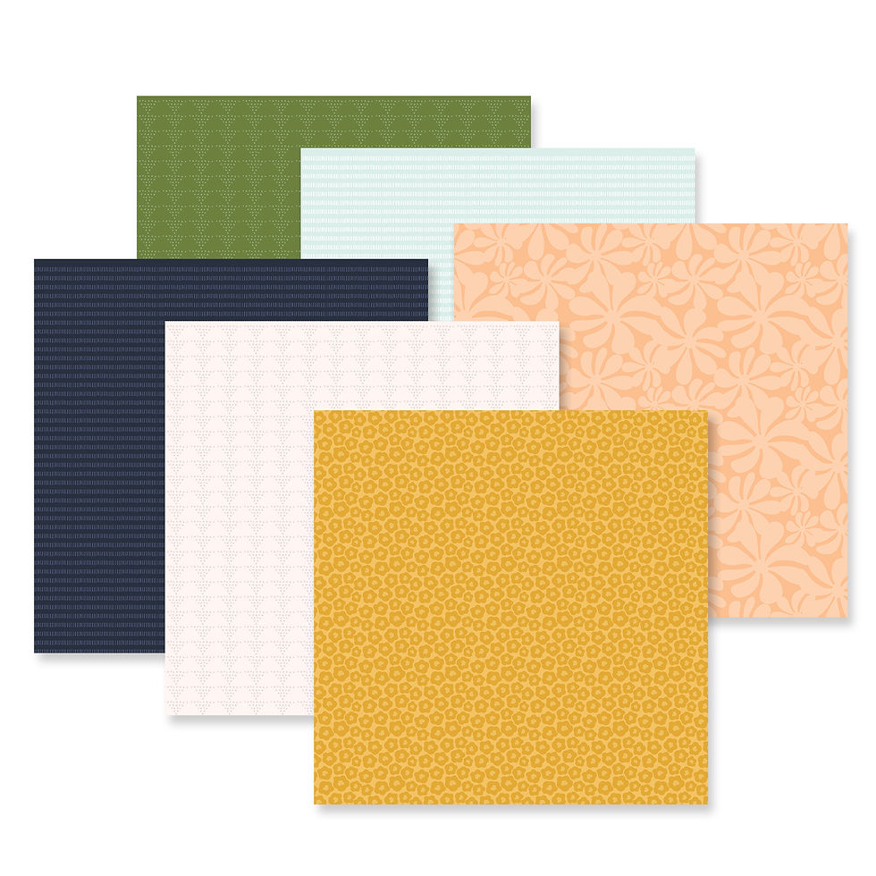 Tropic Time Tone-on-Tone Paper Pack (12/pk)