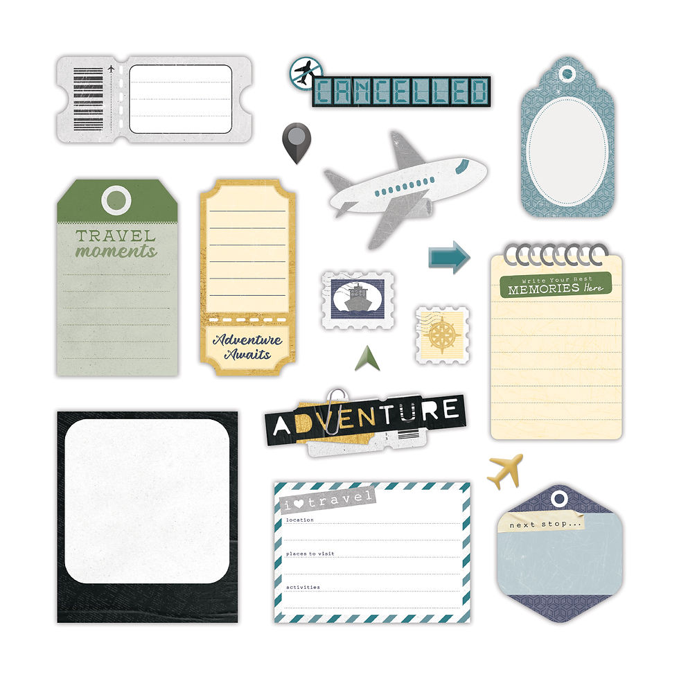 Thumbnail: Passport to Adventure Embellishments