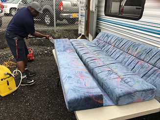 RV Cleanig Couch After