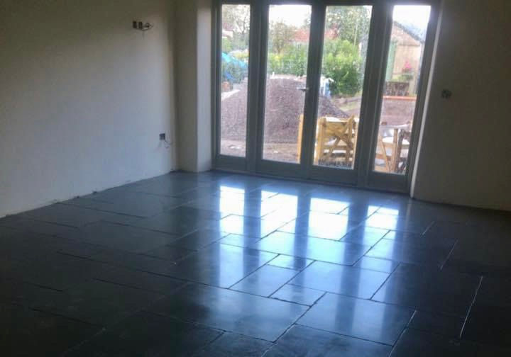 Slate kitchen floor tiles