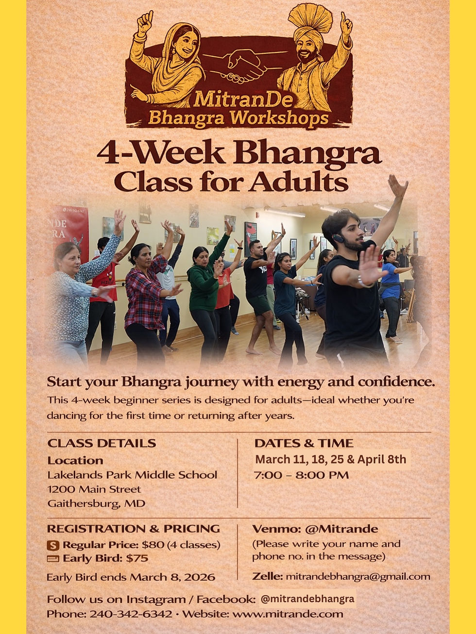 4-Week Bhangra Series for Adults
