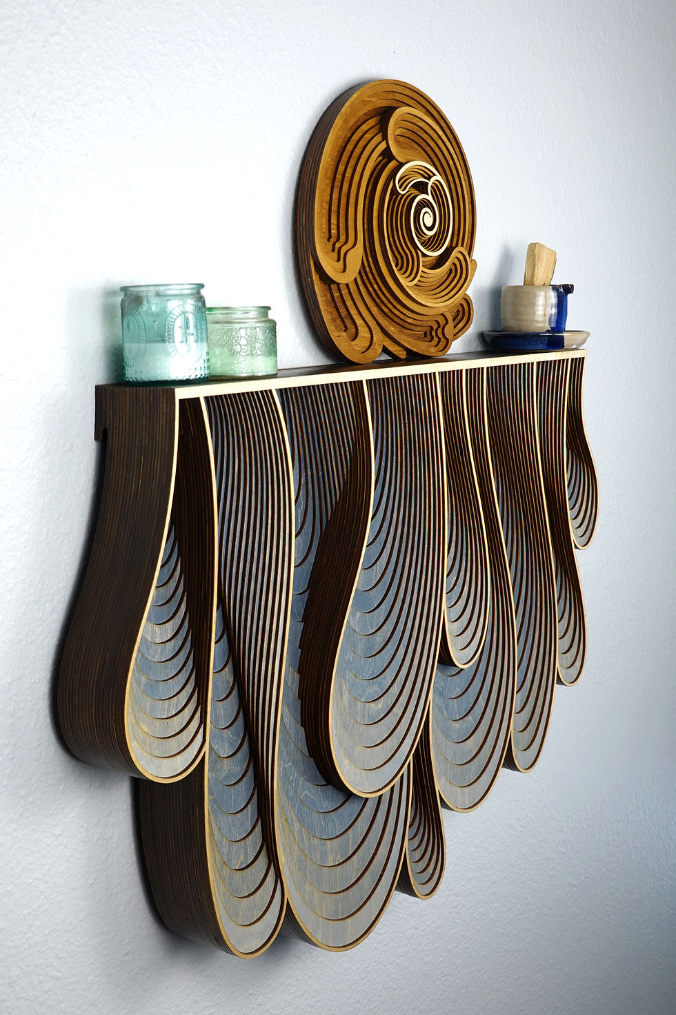 Thumbnail: A Journey 1.0 piece displayed on a Drip Shelf.