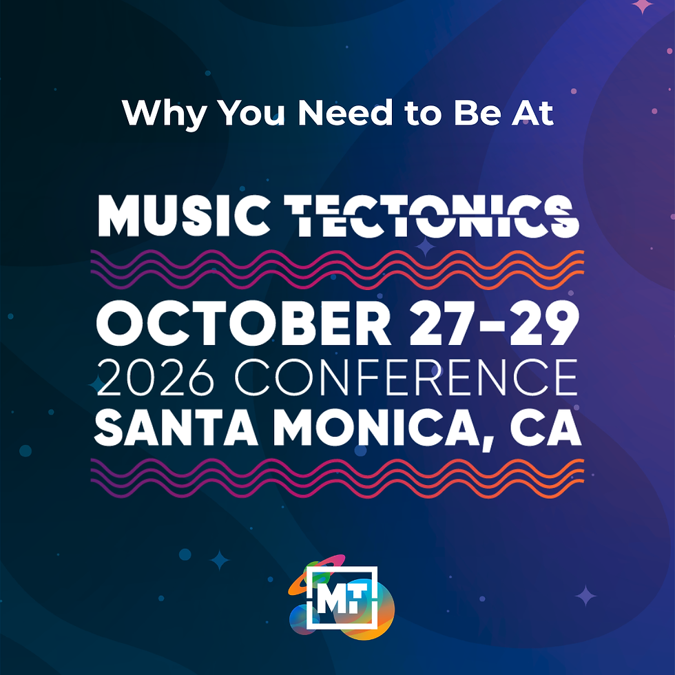 Rising Tide: Why You Need to Be at Music Tectonics 2026
