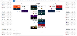 Week By Week Game Winner Predictions