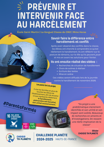 PRÉVENIR ET INTERVENIR FACE AU HARCÈLEMENT