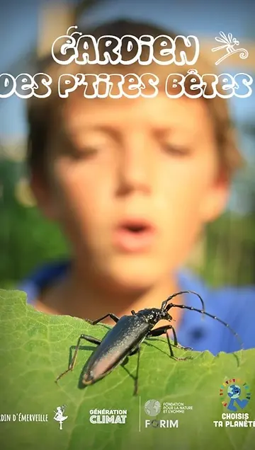 Affiche sur le court métrage sur la biodiversité "Gardien des ptites bêtes"
