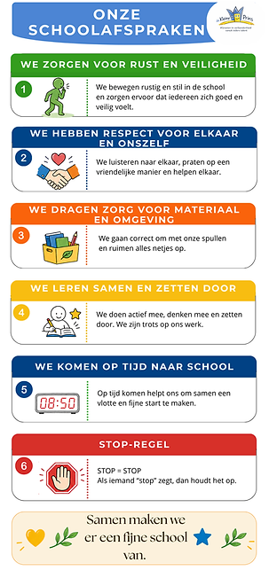 Onze schoolafspraken