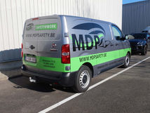 Belettering bestelwagen MDP