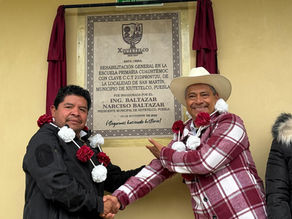 GOBIERNO DE BALTAZAR NARCISO INAUGURA REHABILITACIÓN GENERAL DE ESCUELA PRIMARIA CUAUHTÉMOC
