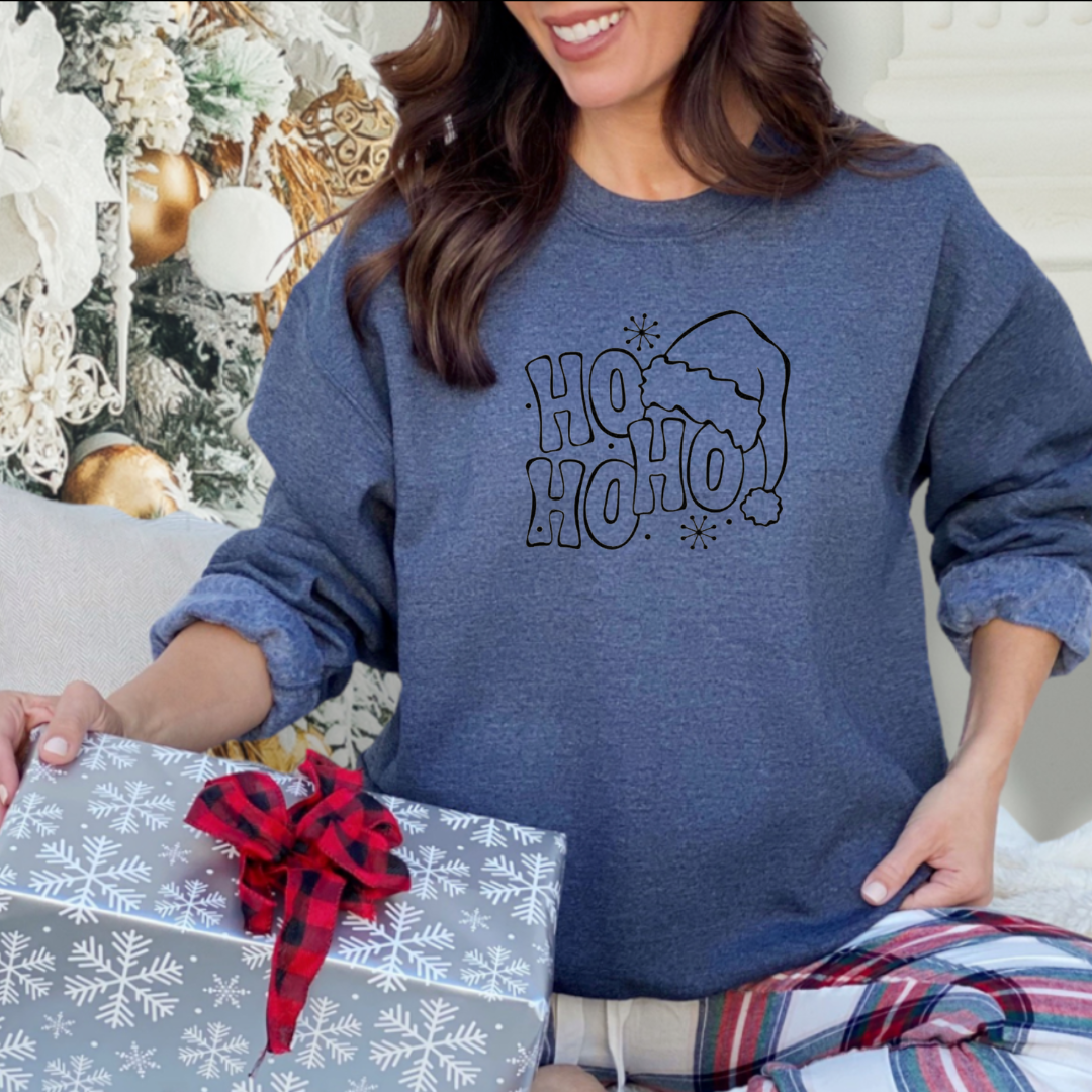 OTC-610 HO HO HO with Santa Hat and Snow