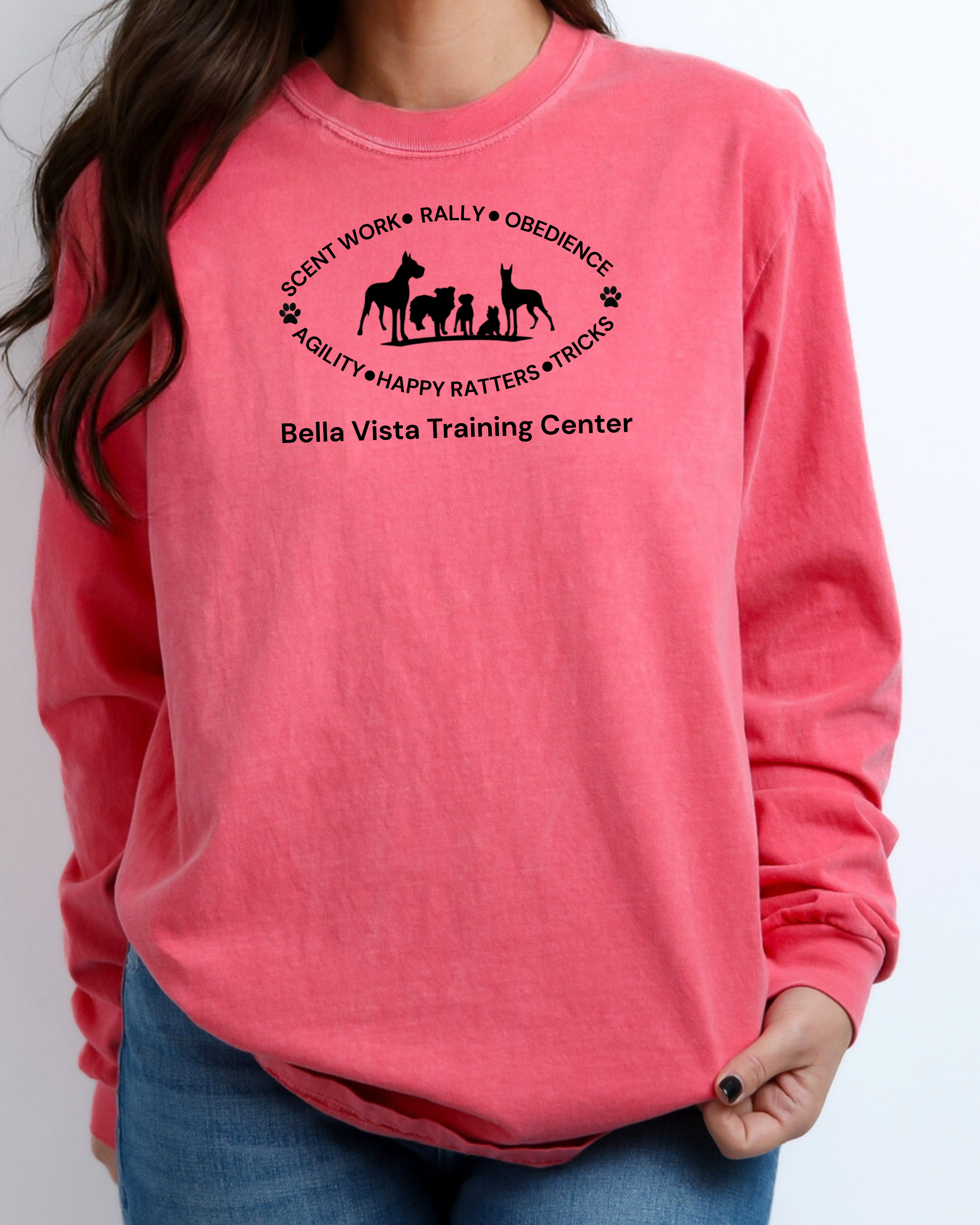OTC-1026 Full Size Bella Vista Logo Apparel. Choose Black or White Lettering