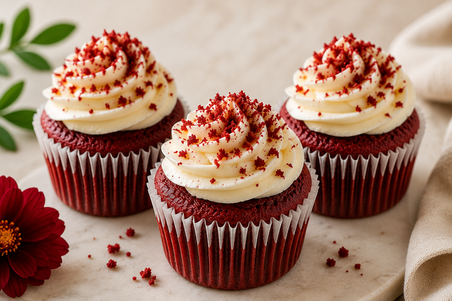 Vegan Red Valvet Cupcakes 6 Pack