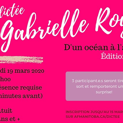 VISUEL FINAL DICTEE GABRIELLE ROY 2020-p