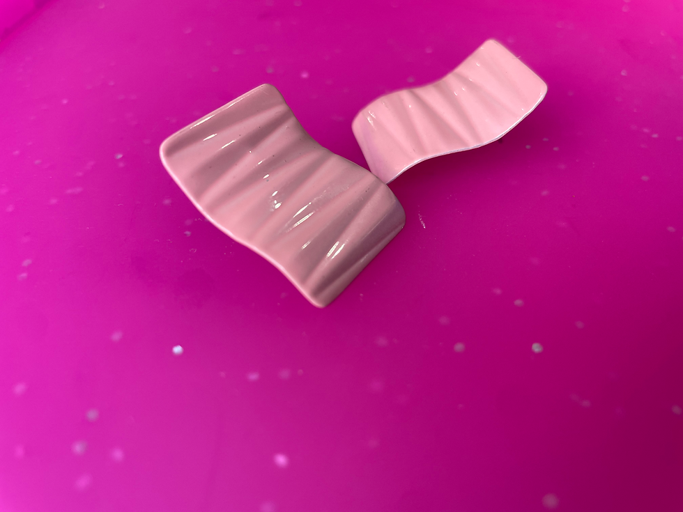 Thumbnail: Ron Chudy Collection - Blush Wave Earrings 💖