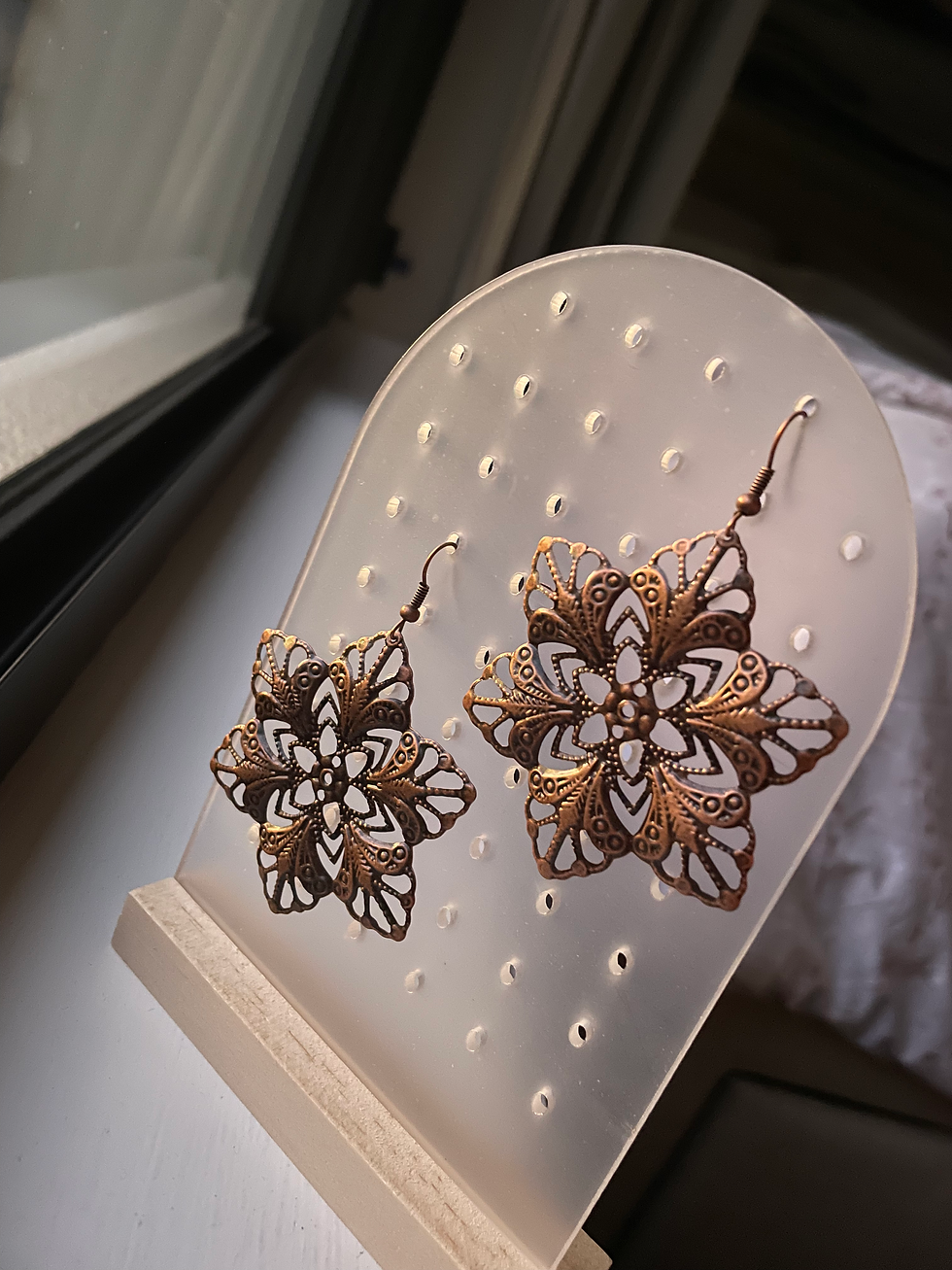 Thumbnail: Ron Chudy Collection - Lotus Flower Drop Earrings 