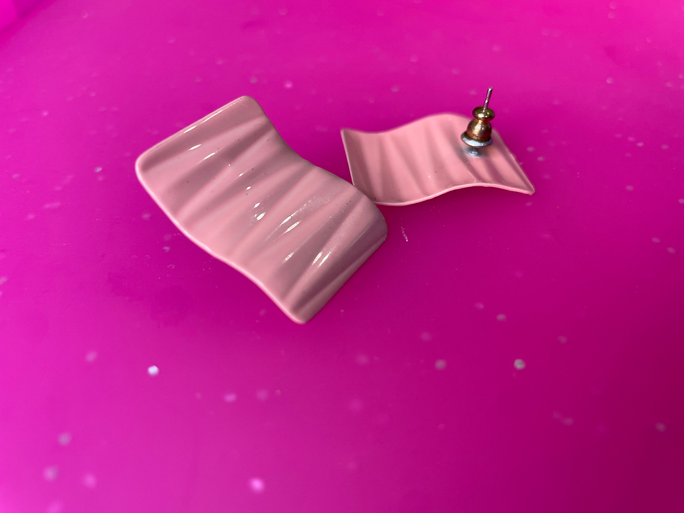 Thumbnail: Ron Chudy Collection - Blush Wave Earrings 💖