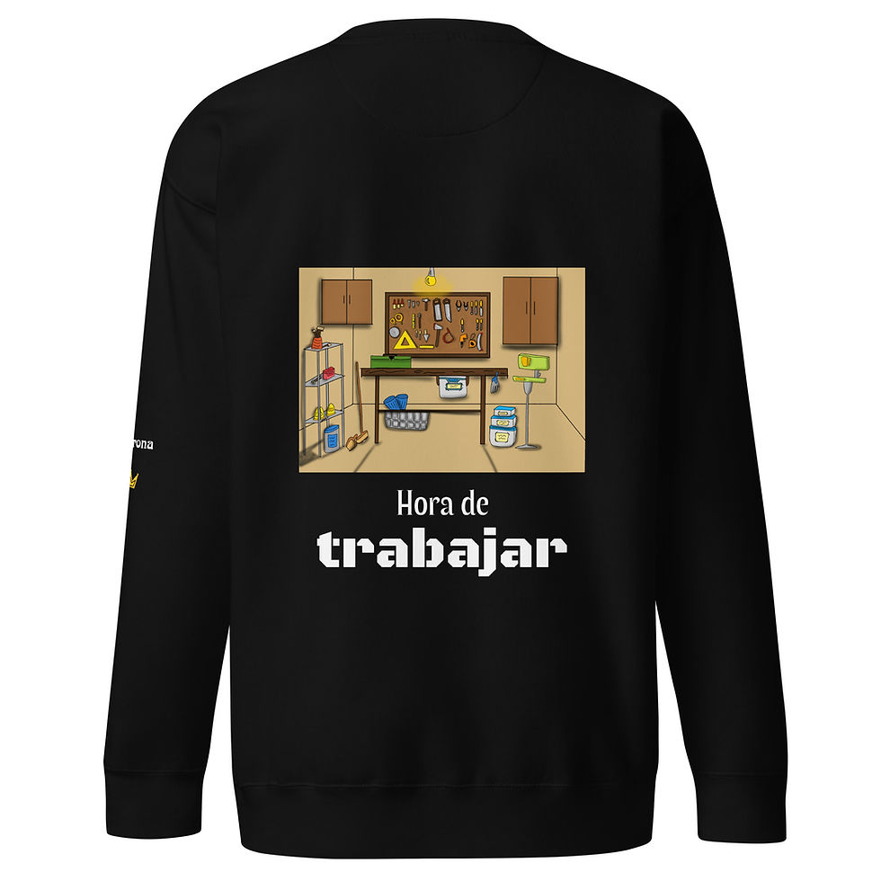 Miniatura: Sudadera unisex Hora de trabajar La Corona