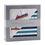 Miniature : Vintage Steam Trains and Blue Stripe Bamboo Muslin Newcastle Blanket