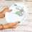 Miniature : Ceramic Handmade Salad Plate in a Watercolour Aesthetic