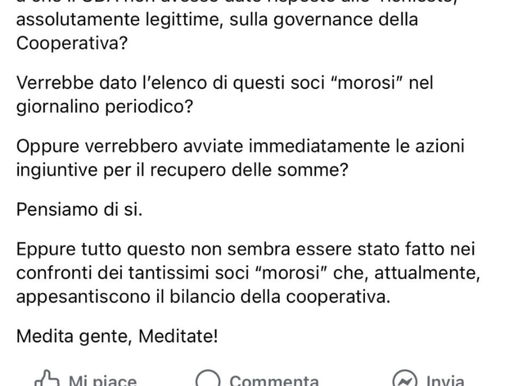 I Poggini per Poggio: cosa accadrebbe se non pagassimo più il contributo mensile? il loro dubbio amletico in realtà "cela" una certezza