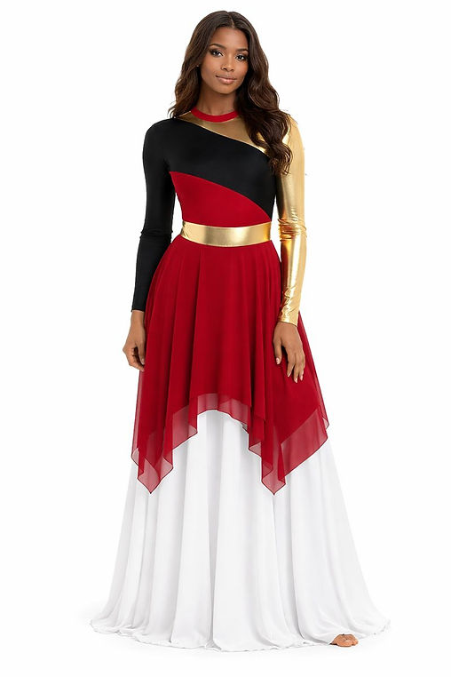 long sleeve leotard dress VVT410
