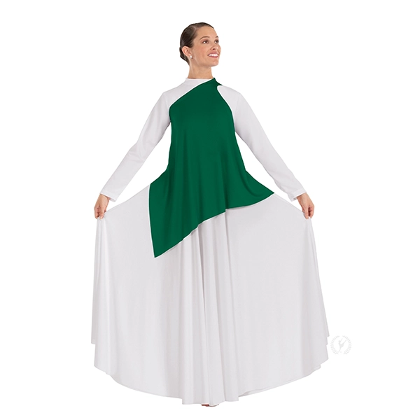 Green Simple Worship Dance Dress