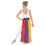 Thumbnail: 39808C Multi Colored Chiffon Streamer Skirt