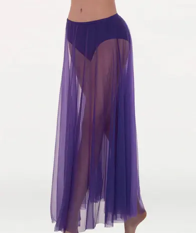 Thumbnail: 538 Full Floor Length Chiffon Skirt