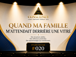 Étude de cas TRIA Conscience #020 : Quand ma famille m'attendait derrière une vitre. Réflexion sur l'équilibre travail-vie personnelle, les limites saines et les conséquences du surengagement professionnel.