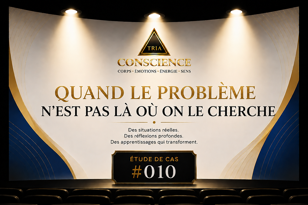 Étude de cas TRIA Conscience #010 – Quand le problème n'était pas là où on le cherche. Réflexion sur la résolution de problèmes, la pensée critique, le leadership et l'importance d'identifier les causes réelles plutôt que les symptômes.