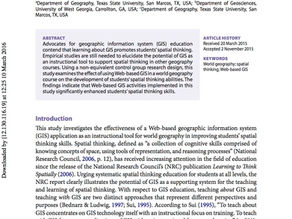 Journal of Geography in Higher Education