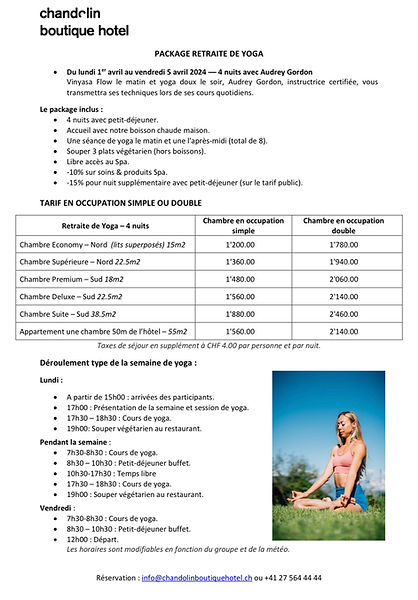 Switzerland Retreat Overview