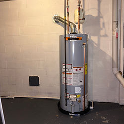 Professional water heater installation