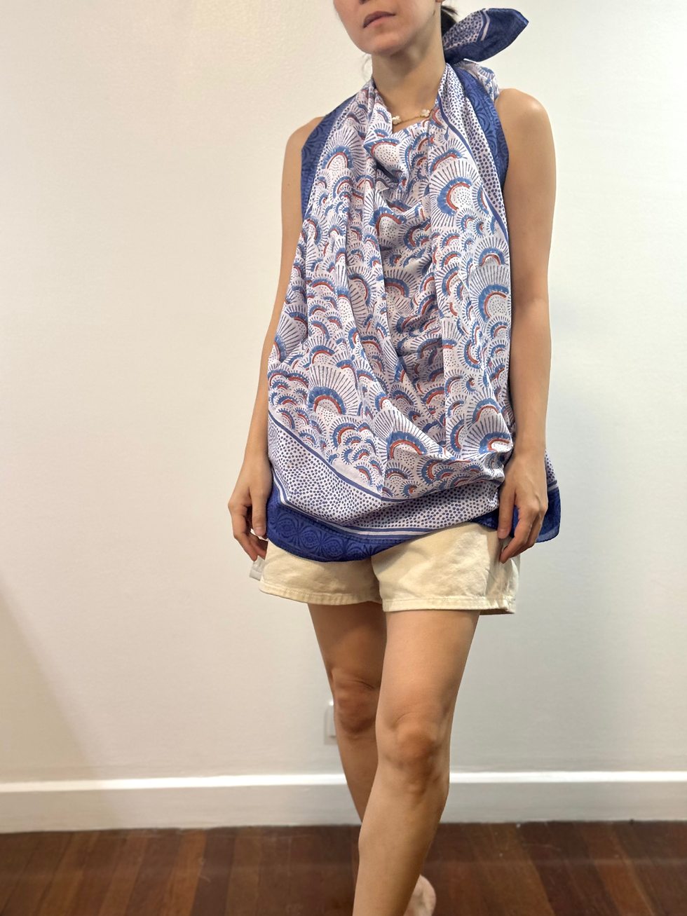 Thumbnail: Sarong in Blue Shells 235