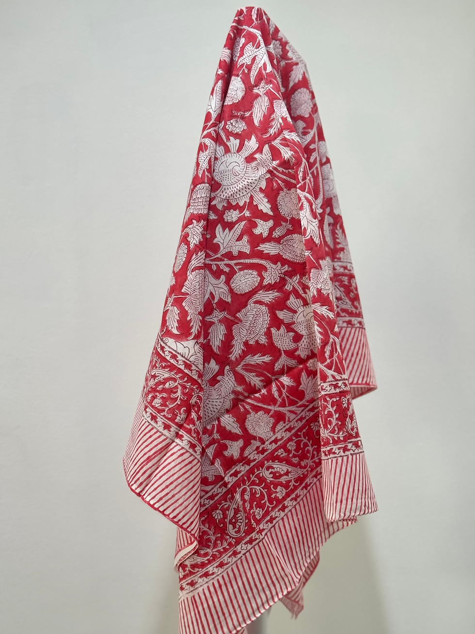 Thumbnail: Blemished Sarong in Red and White Wild Flora 226
