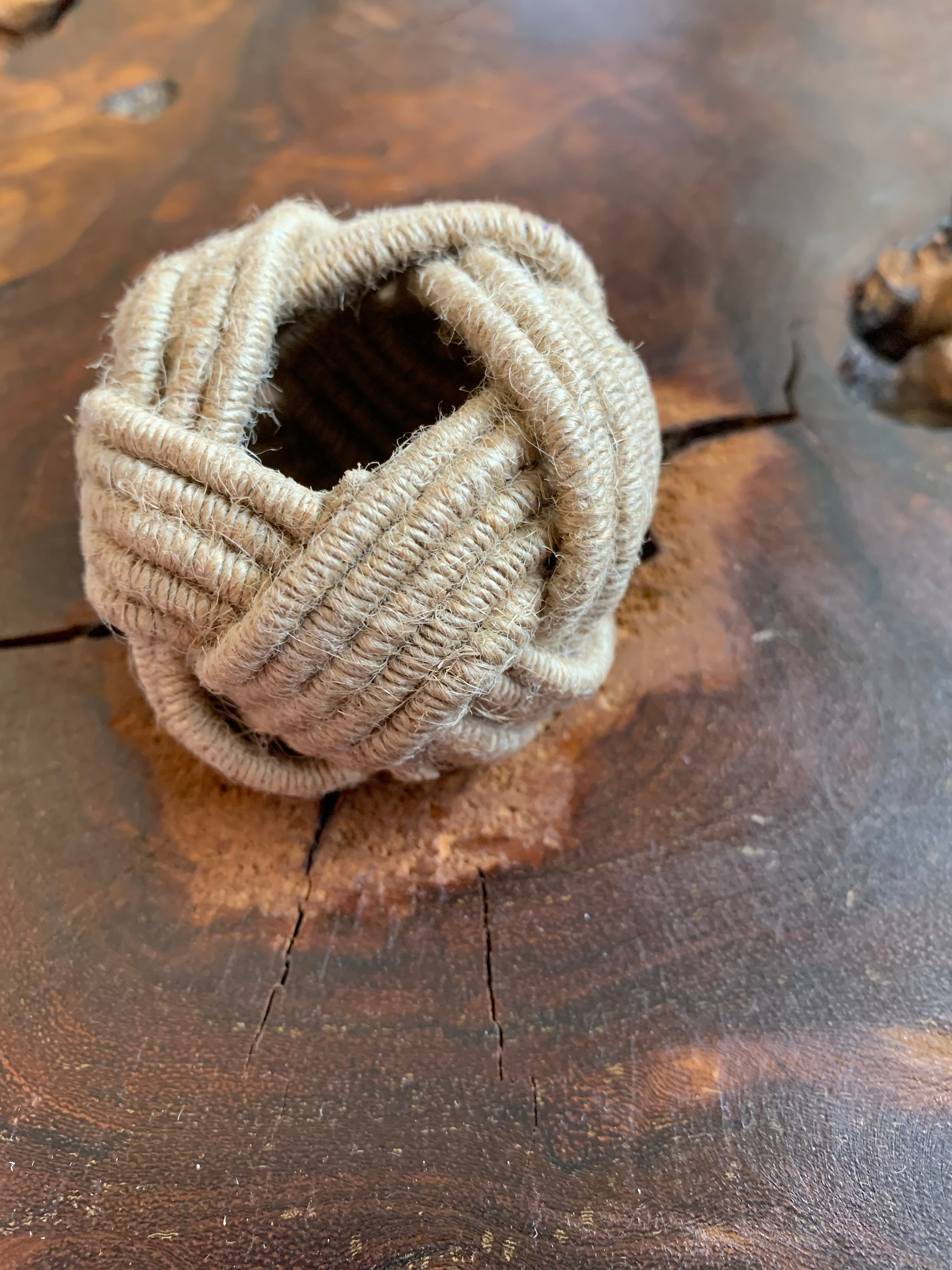 Jute Woven in Dyed Mocha Napkin Rings