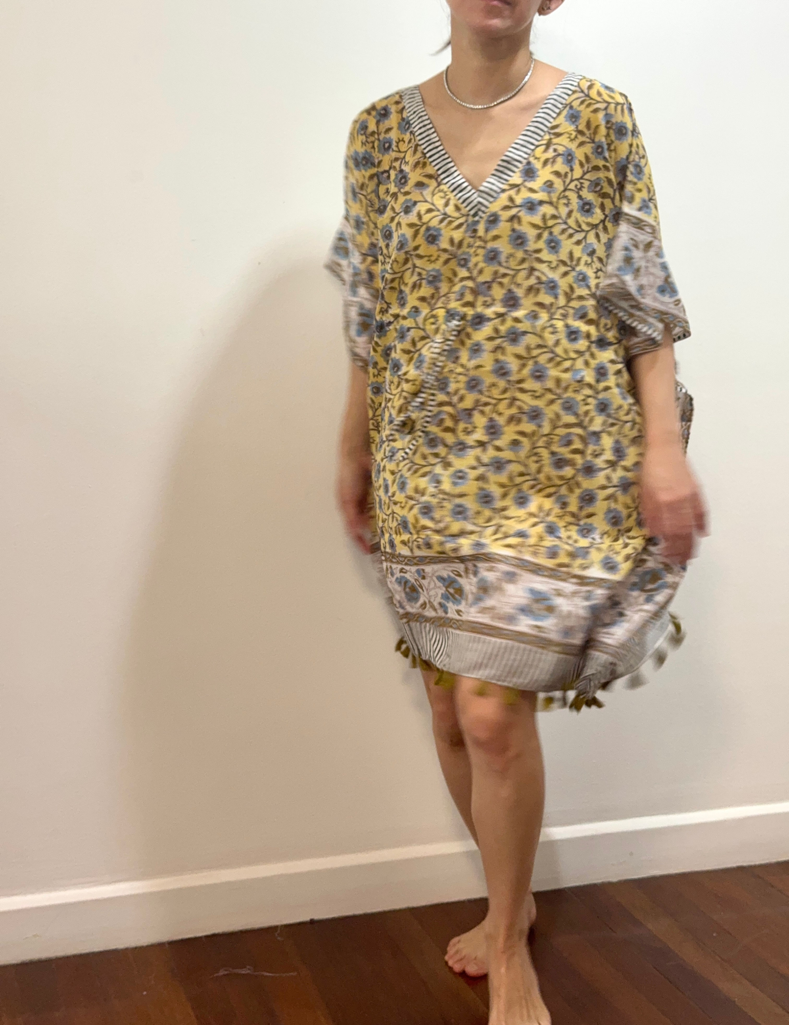 Short Kaftan in Corn Myosotis  607