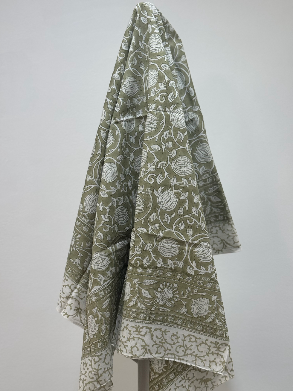 Thumbnail: Sarong in Moss and White Swirly Bulb Flora 227