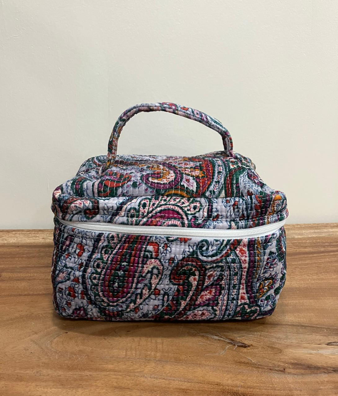 Velvet Vanity Case in Slate Paisley