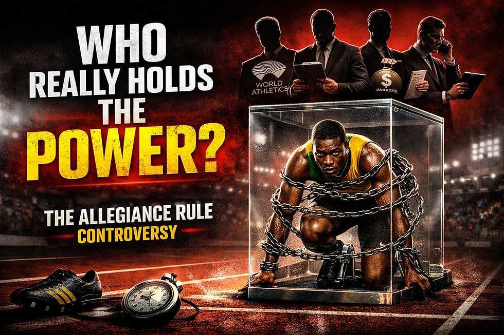 THE REAL POWER IN TRACK & FIELD AND WHY ATHLETES MUST RECLAIM IT. By Richard Hugh Blackford.