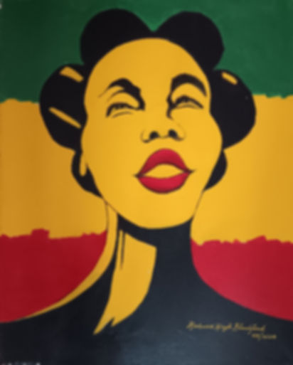 Acrylic on Canvas- Nubian Princess by Richard Hugh Blackford