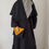 Miniature : ABAYA ROBE-HIJAB POINTES BOUILLONNEES bleue marine
