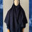 Miniature : Voile à enfiler asymétrique long bleu marine