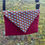 Miniature : Pochette bandoulière suédine bordeaux et wax