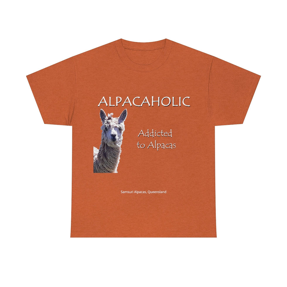 Thumbnail: Alpacaholic - Unisex Cotton T-Shirt - available in several colours