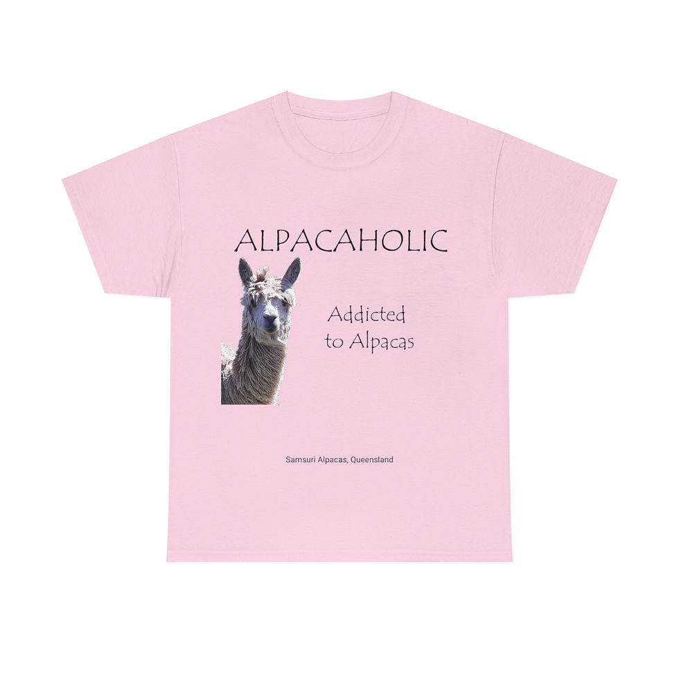 Thumbnail: Alpacaholic - Unisex Cotton T-Shirt - available in several colours