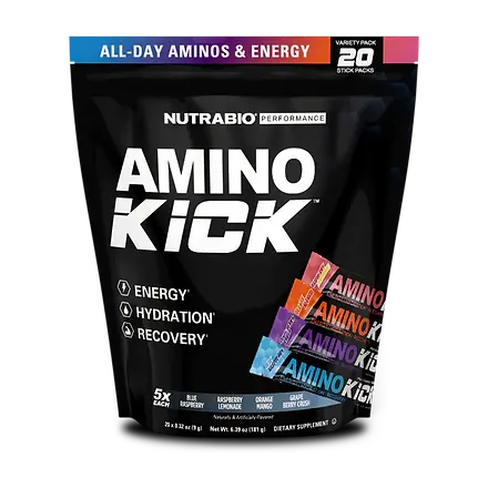 NutraBio Amino Kick Stick Variety Bag | Supp Hub
