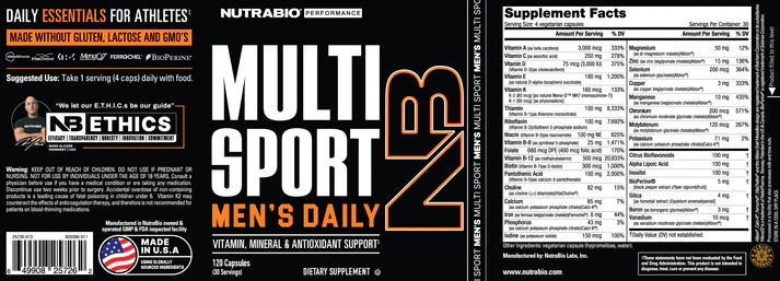 Thumbnail: NutraBio MultiSport for Men